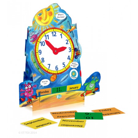Class Clock nauka czasu zegarowego i dat język angielski