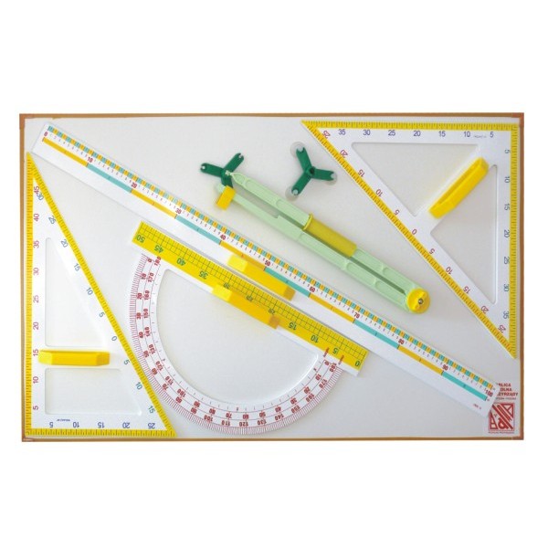 Tablica z przyrządami plastikowymi magnetyczna pozioma