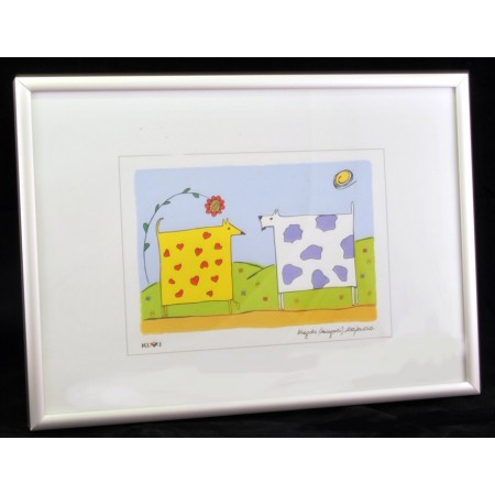 Antyrama z pleksi - w ramie aluminiowej 40 cm na 50 cm