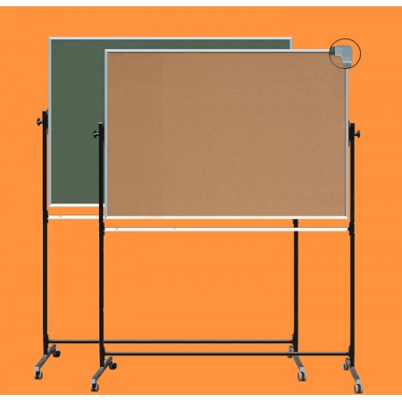 Tablica obrotowa jezdna zielona korek 100x120 cm
