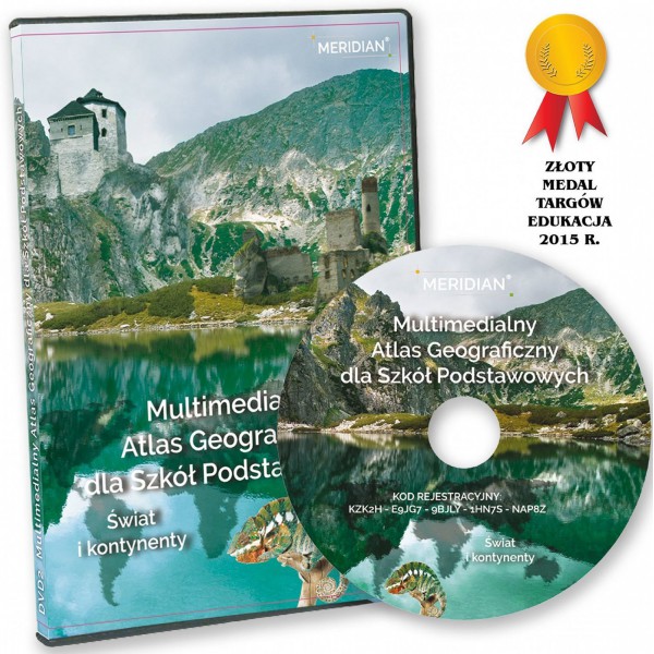 Multimedialny Atlas dla Szkół Podstawowych Świat i kontynenty