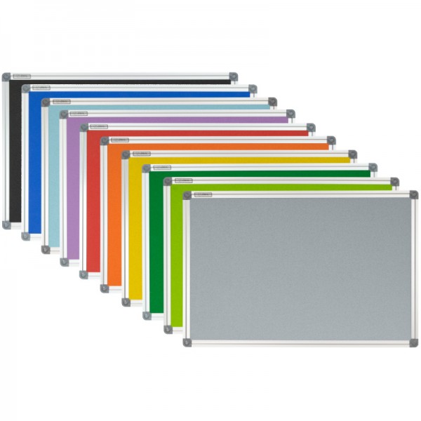 Tablica korkowa kolorowa 100x150 cm w ramie aluminiowej