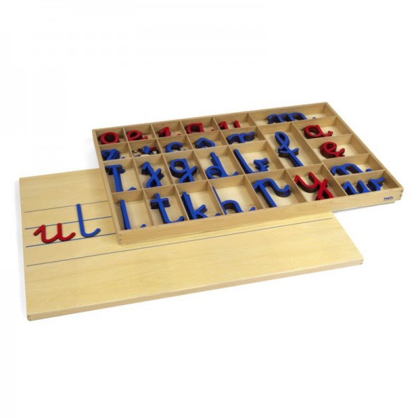 Duży ruchomy alfabet, małe litery plastikowe