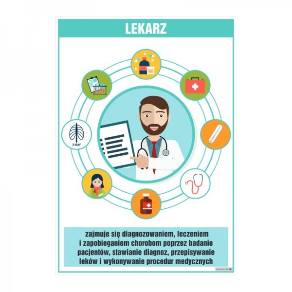 PLANSZA ZAWÓD LEKARZ (Z OPISEM)