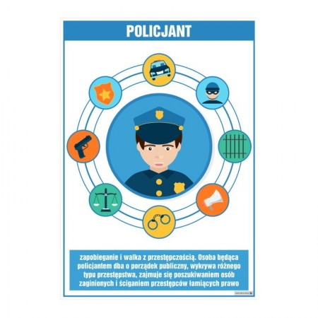 PLANSZA ZAWÓD POLICJANT (Z OPISEM)