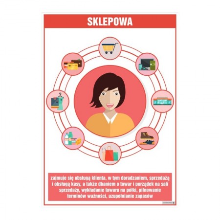 PLANSZA ZAWÓD SKLEPOWA (Z OPISEM)