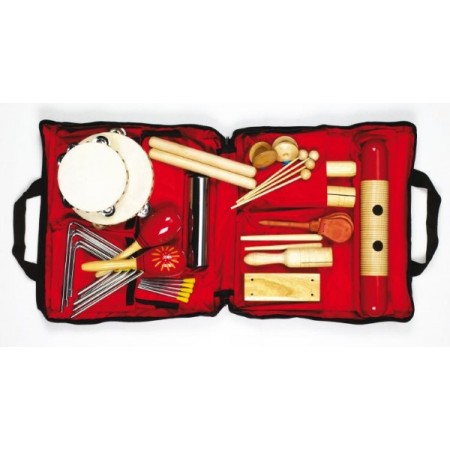 Instrumenty muzyczne drewniane 19 instrumentów w torbie