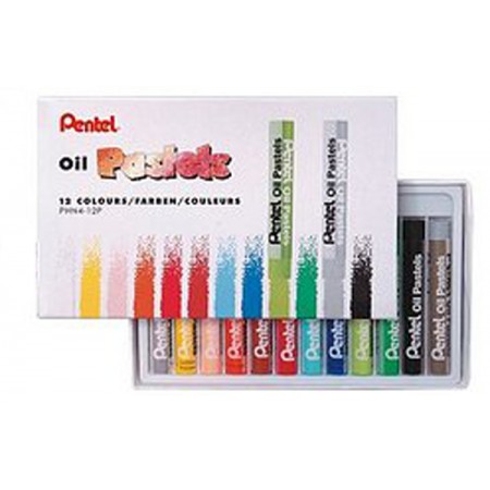 Pastele olejne Pentel 12 kolorów
