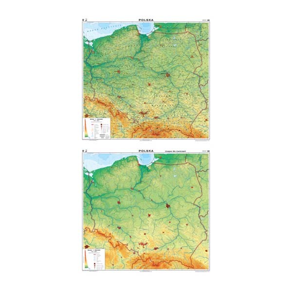 Polska mapa ogólnogeograficzna/mapa do ćw
