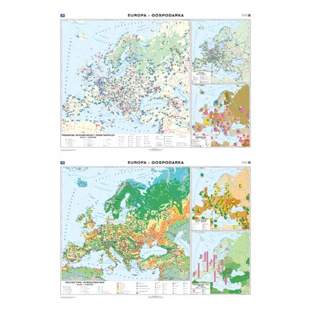Europa. Gospodarka – Przemysł/ Gospodarka – Rolnictwo