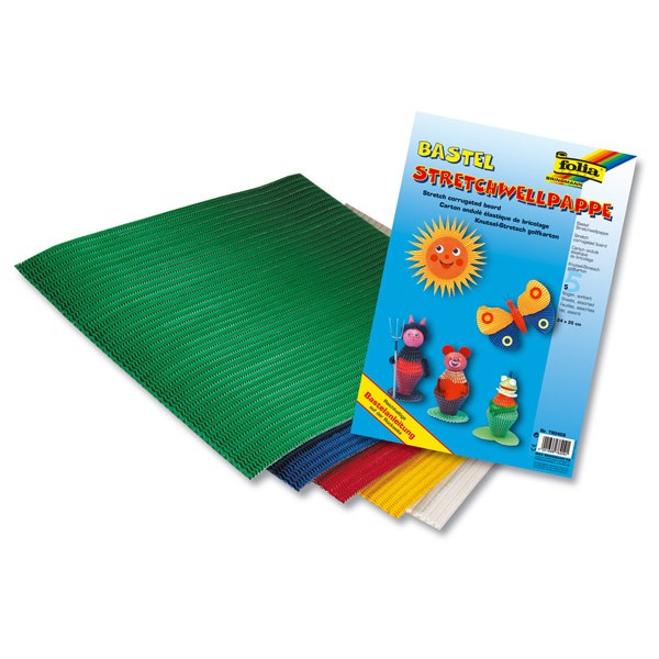 Tektura rozciągliwa 5 kolor&oacute;w 5 arkuszy 24 x 35