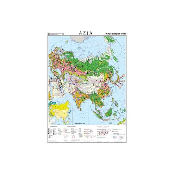 Azja mapa gospodarcza
