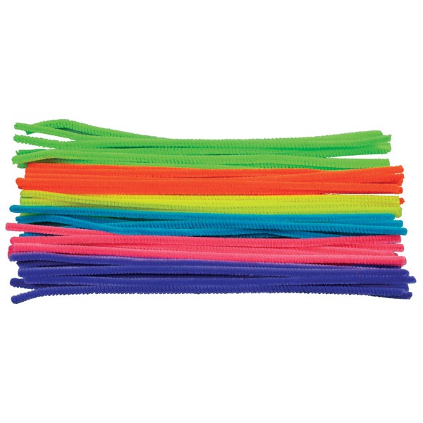 Druciki kreatywne 6 mm 30 cm 50 sztuk neonowe