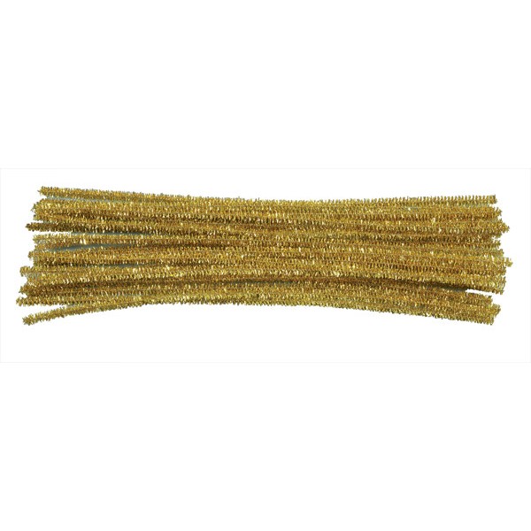Druciki kreatywne 6 mm - 30 cm - 100 sztuk złote lub srebrne