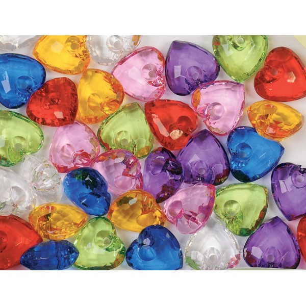 Diamentowe serca 35 sztuk