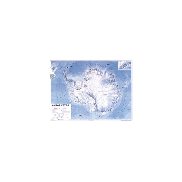 Antarktyda mapa ogólnogeograficzna