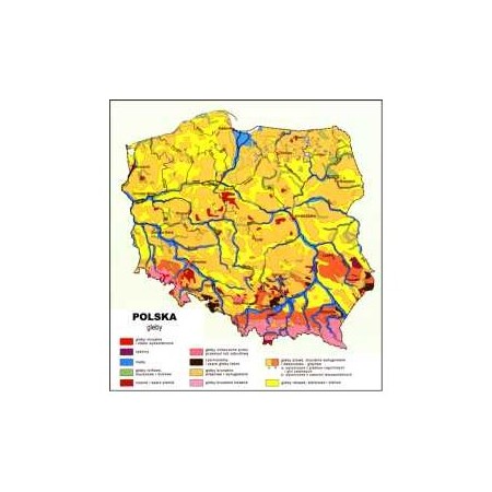 Mapa gleb Polska