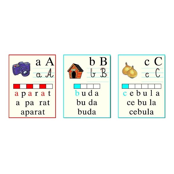 Zestaw literowo obrazkowy 44 karty