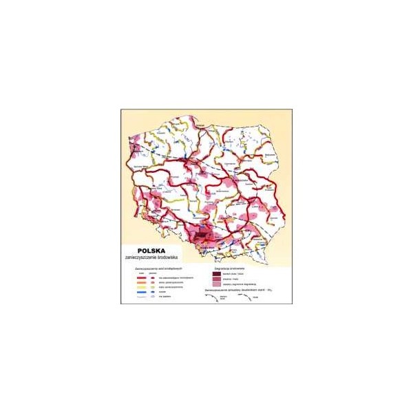 Mapa zanieczyszczeń środowiska Polska