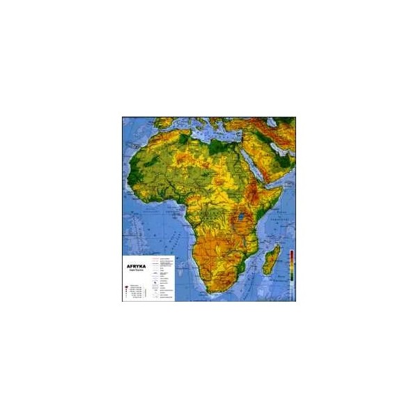 Mapa fizyczna Afryka