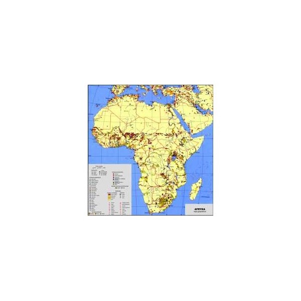 Mapa gospodarcza Afryka