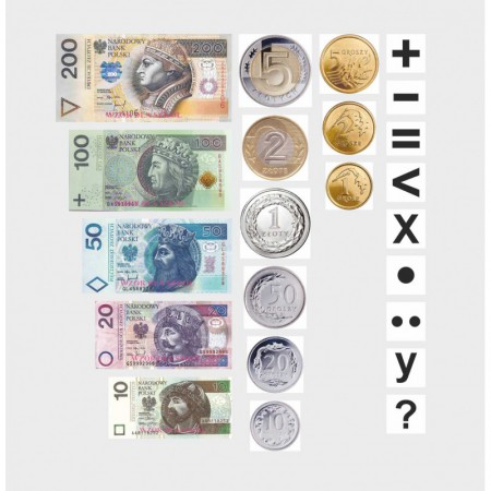 Banknoty i monety demonstracyjne ( magnetyczne )