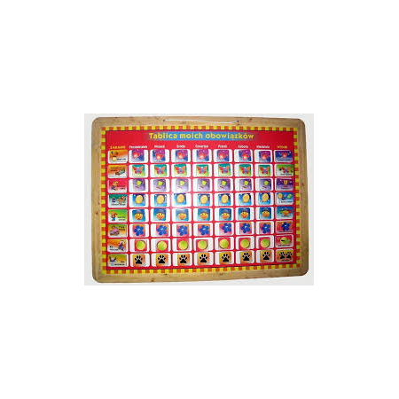 Tablica obowiązków magnetyczna  30x40 cm