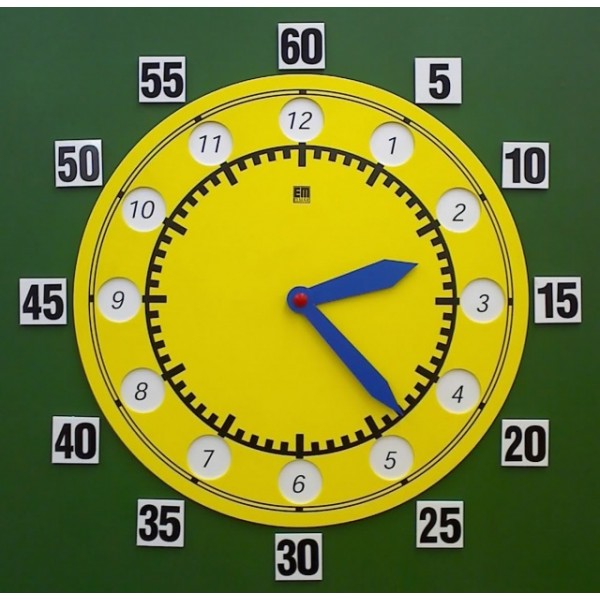 Zegar dwutarczowy demonstracyjny ( magnetyczny )