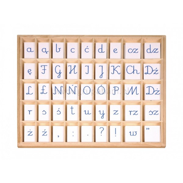 Ruchomy alfabet - litery pisane