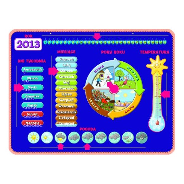Edukacyjny kalendarz magnetyczny