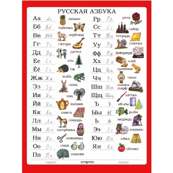 Alfabet rosyjski PLANSZA