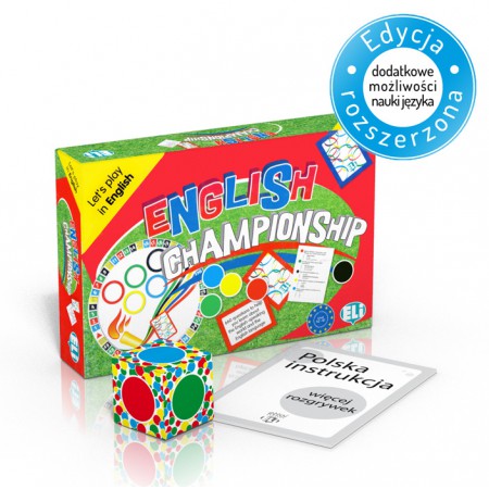 Gra językowa English Championship z polską instrukcją i suplementem