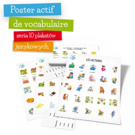 Posters actifs de vocabulaire zestaw 10 plakatów
