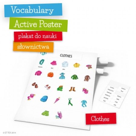 Vocabulary Active Poster Clothes z zawieszką